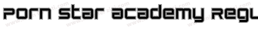 Porn Star Academy Regular字体转换